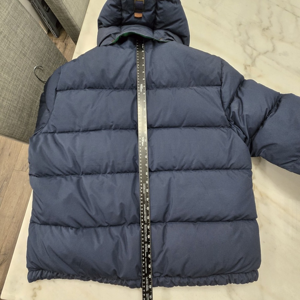 Polo Ralph Lauren Down Quilted Puffer Jacket Men's 2XL Blue Detachable Hood - Picture 6 of 12